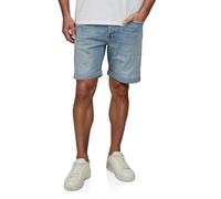 JACK & JONES JJIRICK Short en jean stretch pour homme - Coupe droite - Bermuda d'été - Denim - Couleur unie - Noir et bleu - Tailles S, M, L, XL, XXL, Blue Denim (12281168), M