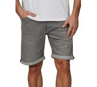 JACK & JONES JJIRICK Shorts élastiqués pour homme, coupe régulière, bermudas d’été en jean uni en noir ou bleu, tailles S, M, L, XL, XXL, M