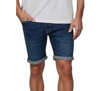 JACK & JONES JJIRICK Shorts élastiqués pour homme, coupe régulière, bermudas d’été en jean uni en noir ou bleu, tailles S, M, L, XL, XXL, S