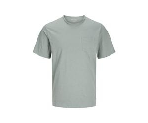JACK & JONES Jjjake Tampa Pocket Tee SS Crew Neck, Iceberg Green, S