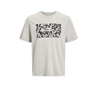 JACK & JONES Jjjeff Monochrome Shape Tee SS Crew Neck Shirt col Rond, Beige Clair, S Hommes