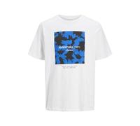 JACK & JONES Jjjeff T-Shirt Monochrome à col Rond, Blanc., S