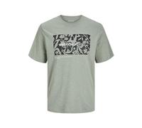 JACK & JONES Jjjeff T-Shirt Monochrome à col Rond, Iceberg Green, XS
