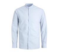 JACK & JONES JJJOE Shirt LS Plain Mao Chemise, Bleu Ciel, L Femmes