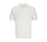 JACK & JONES Jjkane Polo à col Fendu en Tricot, Cloud Dancer, L Hommes