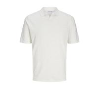 JACK & JONES JJKANE Polo à col Fendu en Tricot, Cloud Dancer, XL
