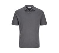 JACK & JONES Jjkane Polo à col Fendu en Tricot, Gris, M Hommes