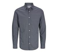 JACK & JONES Jjmatheo T-Shirt imprimé LS Chemise décontractée, Noir, XS Homme