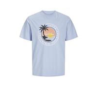 JACK & JONES Jjpalm Tee SS Crew Neck JNR, Chambray Blue, 8 Ans Hommes