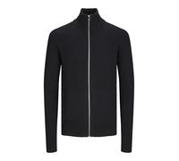 JACK & JONES Jjpannel Aw24 Cardigan zippé en Tricot, Noir, M Homme