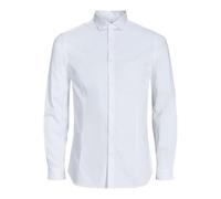 Jack & Jones Jjprparma L/S Pls Chemise d'affaires pour Homme, Blanc - Coupe : Ample, 4XL