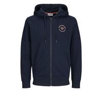 JACK & JONES Jjsimon Sweat à Capuche zippé Sweatshirt, Sky Captain, L Homme
