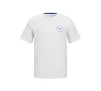 JACK & JONES Jjsimon Tee SS Crew Neck T-Shirt, Blanc/imprimé : Petit, S Hommes