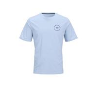 JACK & JONES Jjsimon Tee SS Crew Neck T-Shirt, Bleu Chambray/imprimé : Petit, XS Hommes