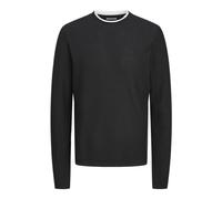 JACK & JONES Jjtwinn Knit Crew Neck Pull en Tricot pour Homme, Noir, L