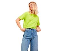 Jack & Jones Jjxx Jxanna SS Reg Every Small Logo T-Shirt Noos pour Femme, Lime Punch/imprimé : Logo Jjxx Citron Vert, L