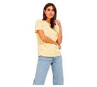Jack & Jones JJxx Jxanna SS Reg Every Small Logo Tee Noos T-Shirt pour Femme, Sunlight/Print : Hemp Jjxx Logo, X-Small