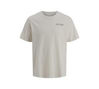 JACK & JONES Jjyuki Back Tee SS Crew Neck BF, Beige Clair, L