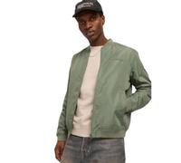 JACK & JONES Jjzack Bomber 100% Polyester, Agave Green, M Hommes
