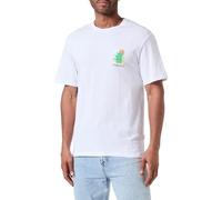 JACK & JONES JORARUBA Chest EMB T-Shirt SS Crew Neck, Blanc éclatant., XL