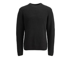 JACK & JONES Jorbleecker Knit Crew Neck BF, Noir, XS Homme
