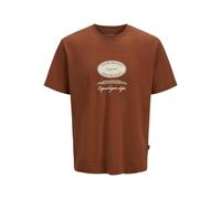 Jack & Jones Jorboston T-Shirt à col Rond pour Homme, Arabian Spice, S