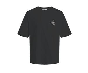 JACK & JONES Jorbradley Clarity Tee SS C.N Stmss25 T-Shirt, Noir, M