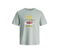 JACK & JONES Jorcoconut Skull Tee SS Crew Neck T-Shirt, Gris Brumeux, S Homme