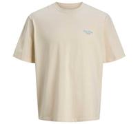 JACK & JONES Jorconte T-Shirt SS Crew Neck Styd, Crème au Beurre, L Homme