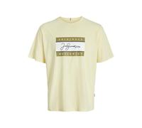 JACK & JONES Jorfrederiksberg Box Script T-Shirt SS Pls pour Homme, Double crème, 5XL
