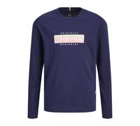 JACK & JONES Jorfrederiksberg Box Script Tee Ls JNR, Ocean Cavern, 16 Ans Homme