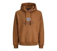 JACK & JONES Jorgreene Branding Sweat à Capuche pour Homme, Huile d'argan, M