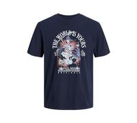 JACK & JONES Jorheavens T-Shirt SS Crew Neck Sn, Sky Captain, S Homme