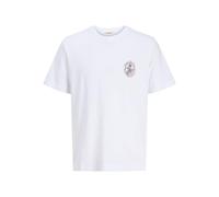 JACK & JONES Jorhydra Back Se25 T-Shirt à col Rond pour Homme, Blanc éclatant., S