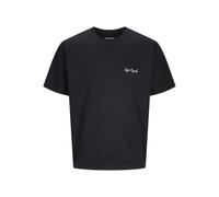 JACK & JONES Jorislington Back Tee SS Crew Neck Pls T-Shirt pour Homme, Noir, 4XL