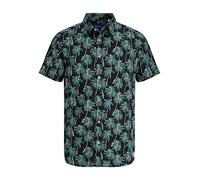 JACK & JONES Jorjames Palma Conv T-Shirt SS Chemise à Manches Courtes, Tapis Shoe, S Homme