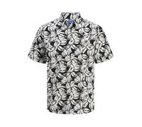 JACK & JONES Jorjoshua Split AOP T-Shirt pour Homme, Noir, M