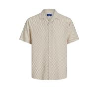 JACK & JONES Jorluke Acapulco Dobby AOP T-Shirt SS pour Homme, Bronze, M