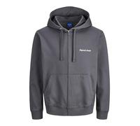 JACK & JONES Jornorrebro EMB Noos Sweat zippé à Capuche, Gris, XL