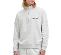 JACK & JONES Jornorrebro EMB Sweat à col Haut Sn pour Homme, Blanc-Gris, L