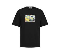 JACK & JONES Jornoto Art Tee SS Crew Neck T-Shirt, Noir, L Homme