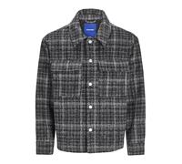 JACK & JONES Jorontario Sn Veste Jacket, Noir-Détails : Carreaux, L Homme