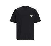 JACK & JONES Jorsantorini Back Tee SS Crew Neck Sn T-Shirt, Noir, M Homme