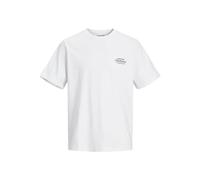 JACK & JONES Jorsequoia Back Tee SS Crew Neck T-Shirt, Blanc éclatant, L Homme