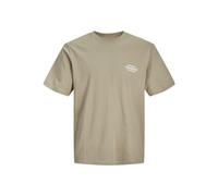 JACK & JONES Jorsequoia Back Tee SS Crew Neck T-Shirt, Paille Italienne, L Homme