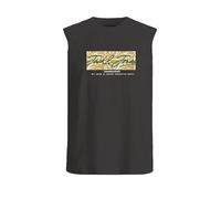 JACK & JONES Jorsplit Tee SL Crew Neck FST T-Shirt, Noir, L Hommes