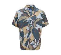 JACK & JONES Jortavira Marshall AOP T-Shirt SS Oc25, Beige foncé, XL Hommes