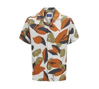 JACK & JONES Jortavira Marshall AOP T-Shirt SS Oc25 pour Homme, Cloud Dancer, M