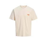 JACK & JONES Jortavira Oc25 Type Back Teess Crew Neck pour Homme, Ecru, S