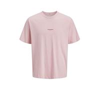 JACK & JONES Jortavira T-Shirt à col Rond Motif S, Rose marbré, M